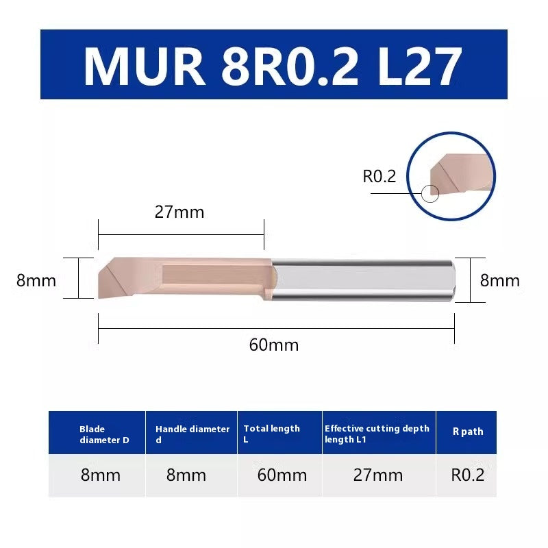 1130-MUR Small Bore Bore Cutter Small Bore Boring Bar Integral Tungsten Carbide SBUR6 90 Degree Flat Bottom Small Bore Bore Cutter Shandong Denso Pricision Tools Co.,Ltd.